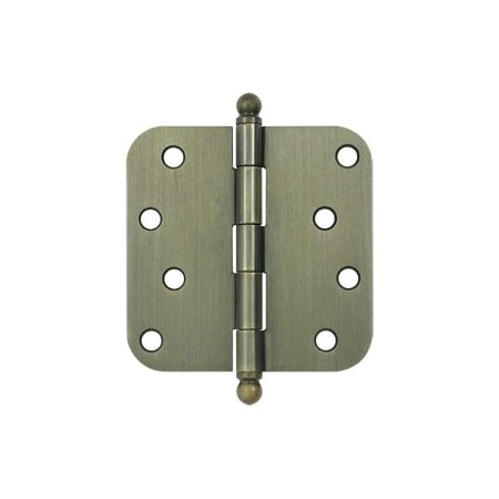 Deltana S44R5 Ball Tip 5/8 Radius Hinge Antique Brass, 10PK S44R55-BT-XCP10